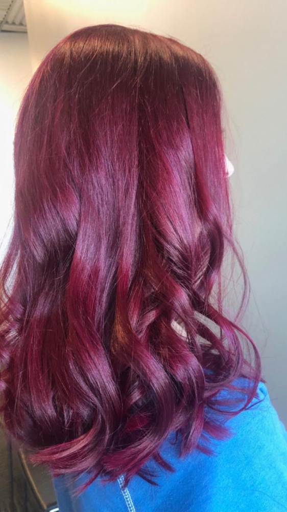 Full hair color example from Precise Color N Cut in Alpharetta, Georgia
